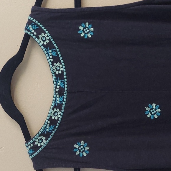 J.JILL Navy Sleeveless VNeck Pullover Maxi Dress - Picture 9 of 13